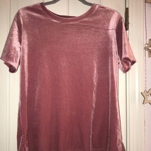 Old navy pink velvet top